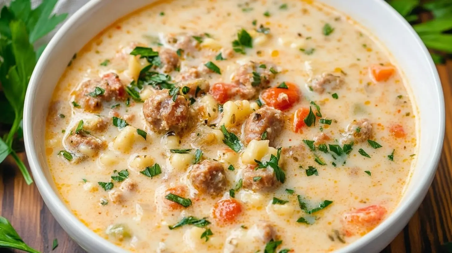 creamy parmesan italian sausage soup