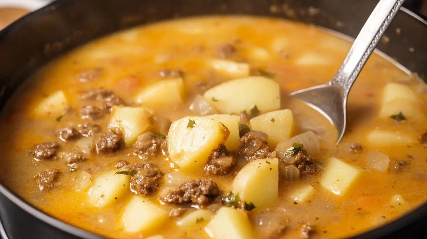 hamburger potato soup