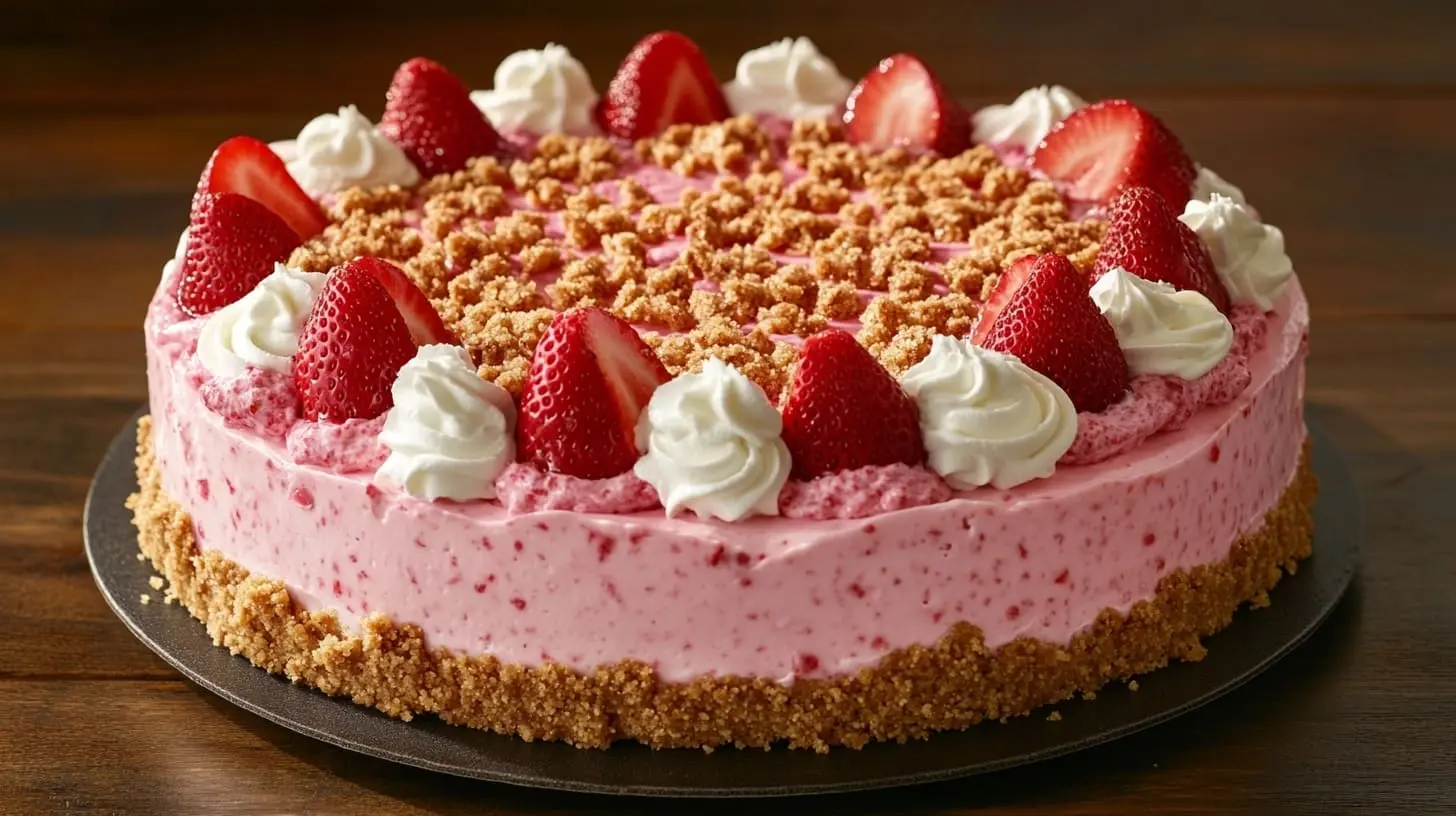 Strawberry Crunch Cheesecake