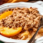 peach crumble recipe