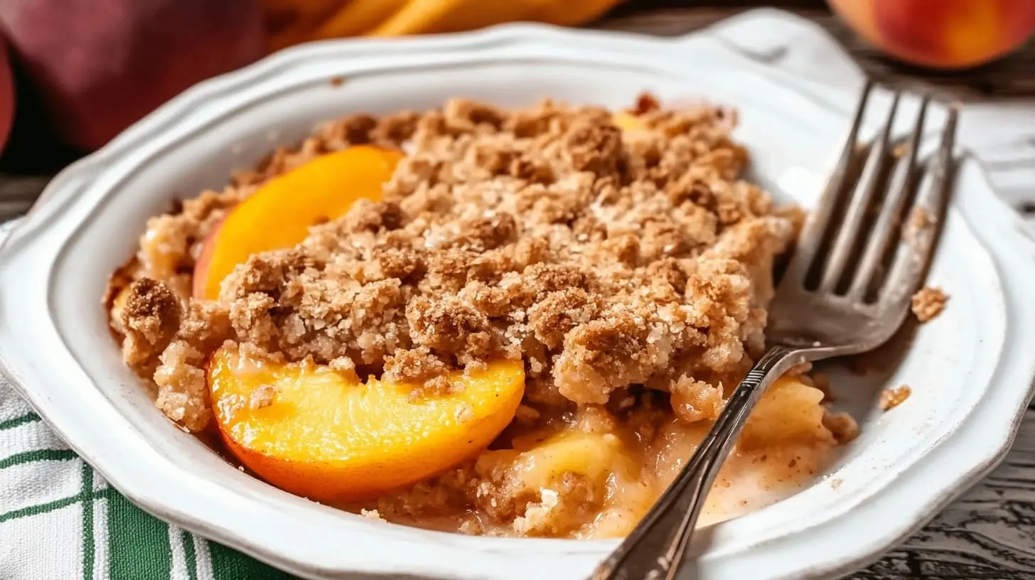 peach crumble recipe